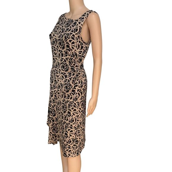 DVF Diane Von Furstenberg Dress Renaxi Asymmetrical Geometric 100% Silk Sz 12 - Picture 2 of 7